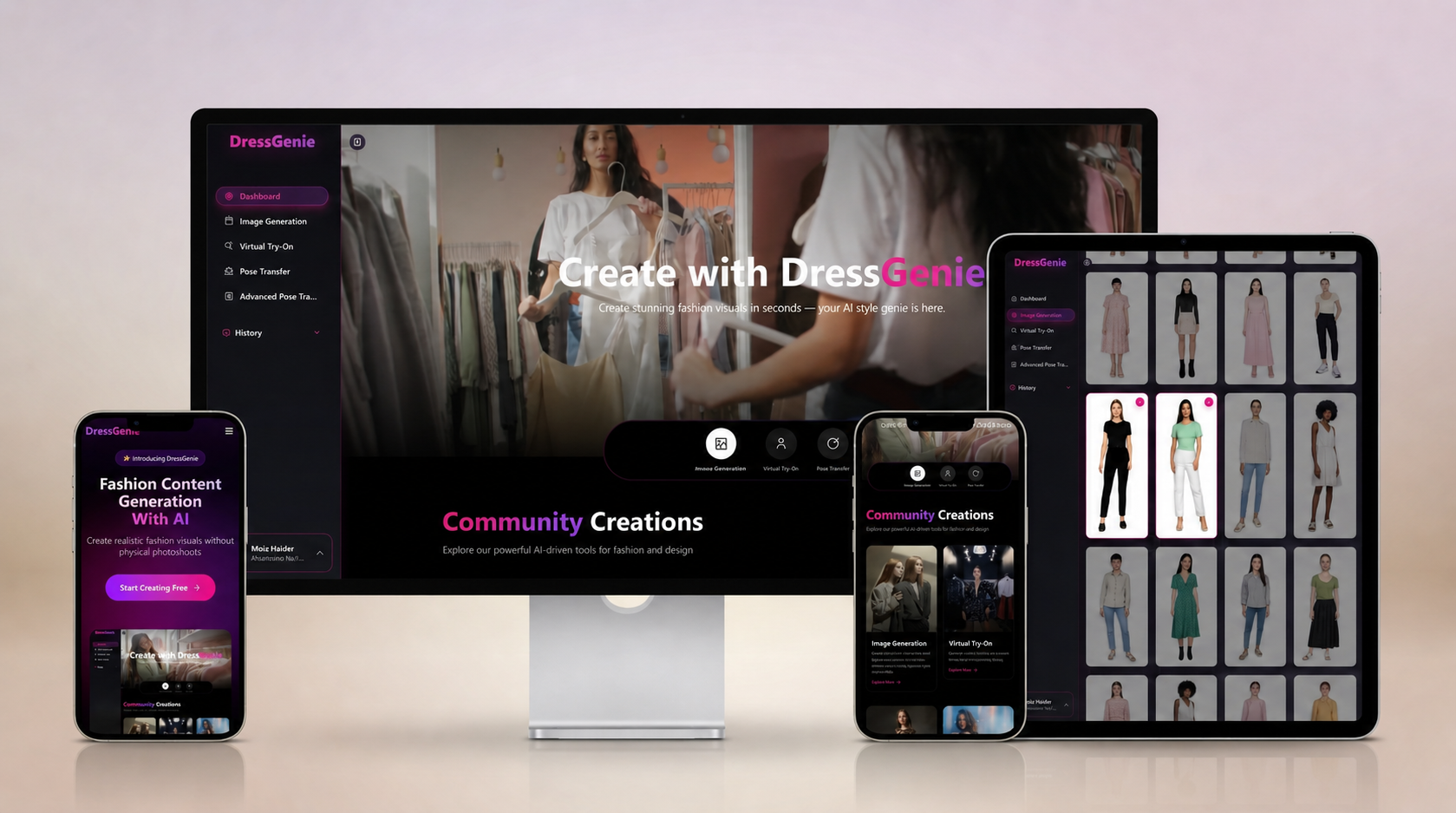 Dress Genie | AI Powered Virtual Try-On Platform